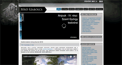 Desktop Screenshot of biroszabolcs.eu